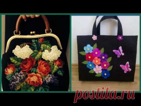 Beautiful latest stylish embroidered handbag collection - YouTube