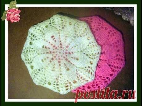 Как связать берет крючком? How to knit crochet beret?