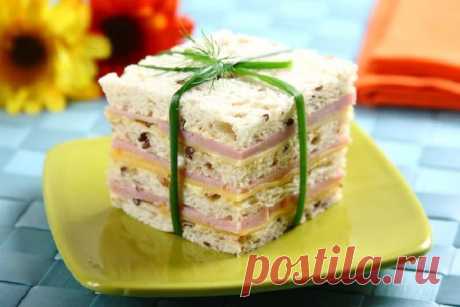 Простой рецепт вкусных сэндвичей – пошаговый рецепт с фото.