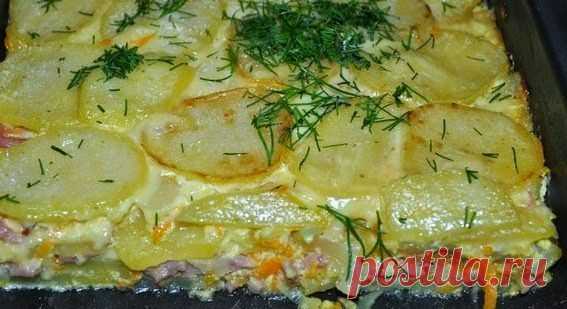 Лучшие кулинарные рецепты: Картофельная запеканка с ветчиной и сыром