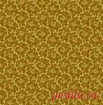 Листики плюща на оливковом 0743-0132 - Бордо и Сиена <- MARCUS <- Ткани - Каталог | StitchCraft