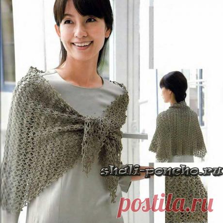 Сетчатая накидка-трапеция