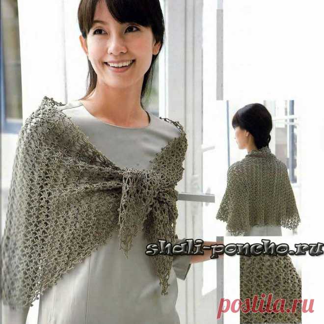 Сетчатая накидка-трапеция