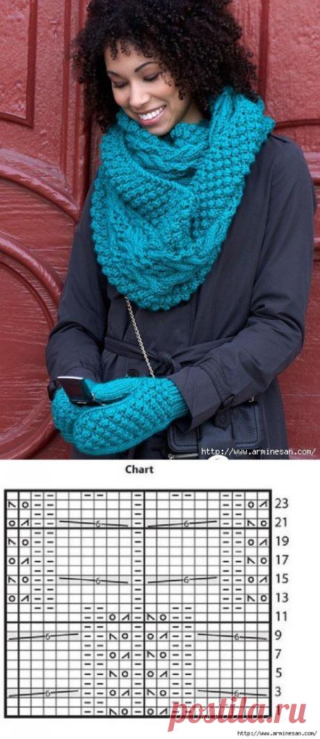 Снуд и варежки &quot;Кинг-стрит&quot;