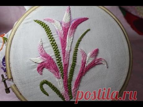 Hand Embroidery Designs | Basic embroidery stitches # Part-9 | Stitch and Flower-105