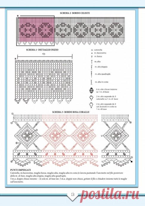 АЛЬБОМ «RICAMI ALL’ UNCINETTO N.9 2017 APRILE/MAGGIO» ВЯЗАНИЕ ДЛЯ ДОМА из категории Интересные идеи – Вязаные идеи, идеи для вязания