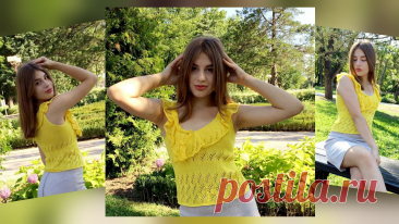 ✨️Глаз не отвести✨️Топ спицами "СИЕСТА"✨️Авторский Мастер класс ✨️