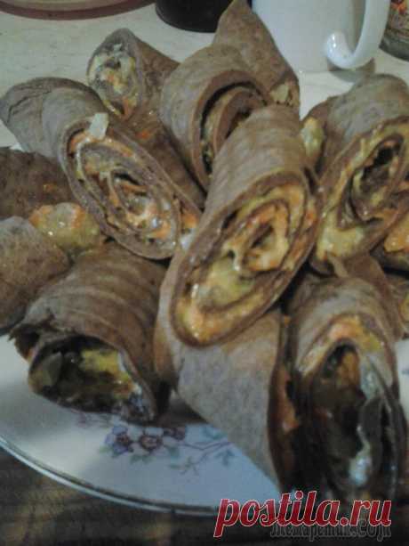 Рулеты из куриной печени