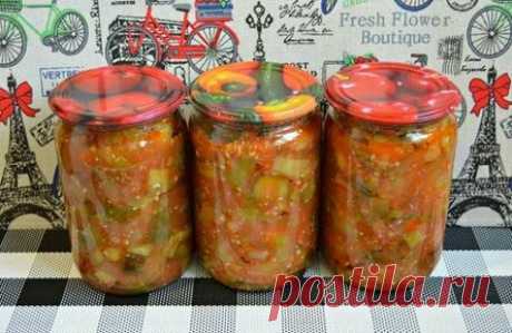 САЛАТ ИЗ БАКЛАЖАНОВ С ОГУРЦАМИ