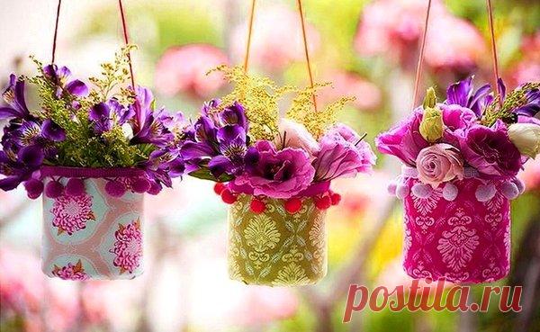 Кашпо из пластиковых бутылок своими руками | 33 Поделки | Яндекс Дзен