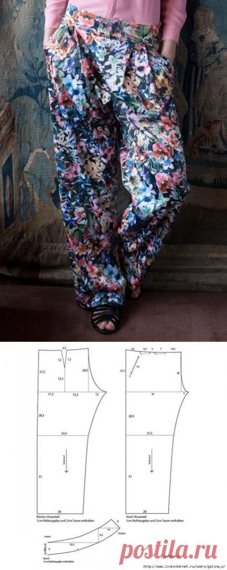 Цветочные брюки.Учебник.