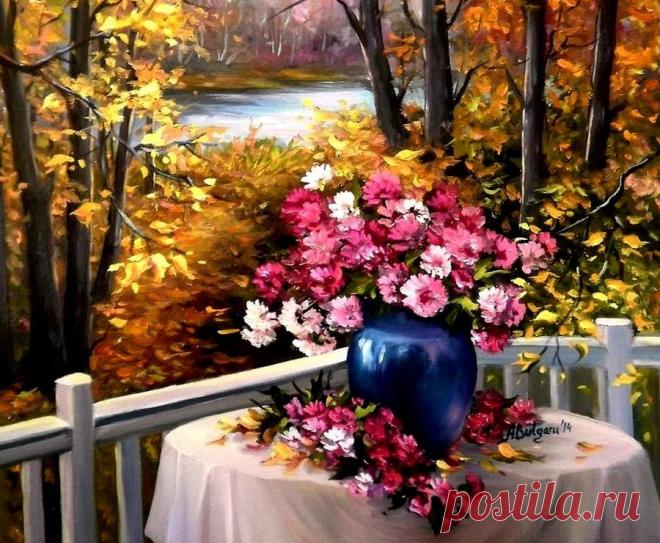 Букет на фоне осени от Anca Bulgaru