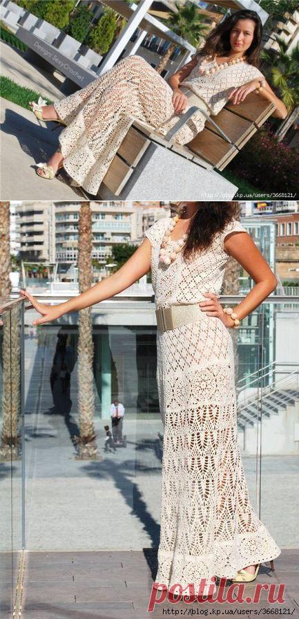 Длинное ажурное платье » В сети – себя просвети!