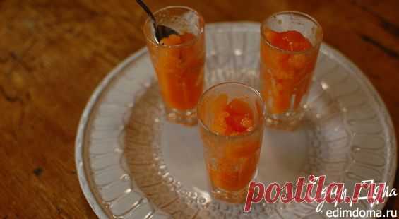 Гранита из манго, персиков и апельсинов