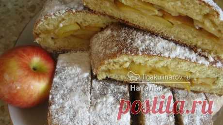 Рулет из творожного теста с яблоками – рецепт с фото от Лиги Кулинаров, пошаговый рецепт