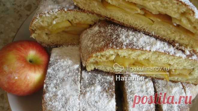 Рулет из творожного теста с яблоками – рецепт с фото от Лиги Кулинаров, пошаговый рецепт
