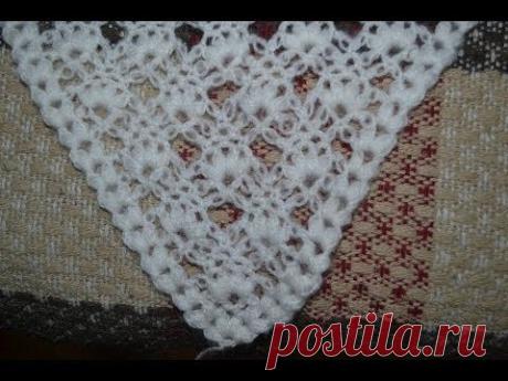 Вязание крючком - Шаль с шишечками (Shawl with cones)