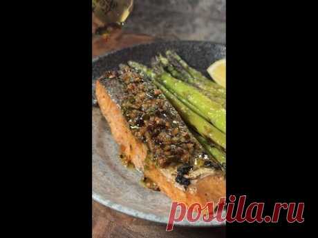 Airfryer Garlic Butter Salmon