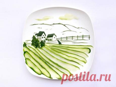 Креатив на тарелке