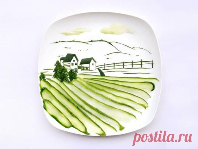 Креатив на тарелке