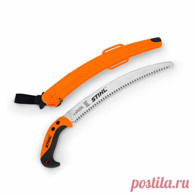 Пила для для обрезки ветвей и сучьев Stihl PR 33 C с изогнутым пильным полотном для свободного пиления, в том числе при уходе за деревьями. Диаметр веток до 150 мм.