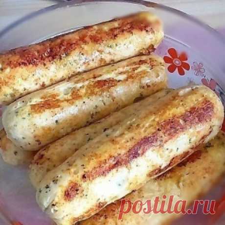 Ароматные и сочные куриные сосиски. Дети просто в восторге!
