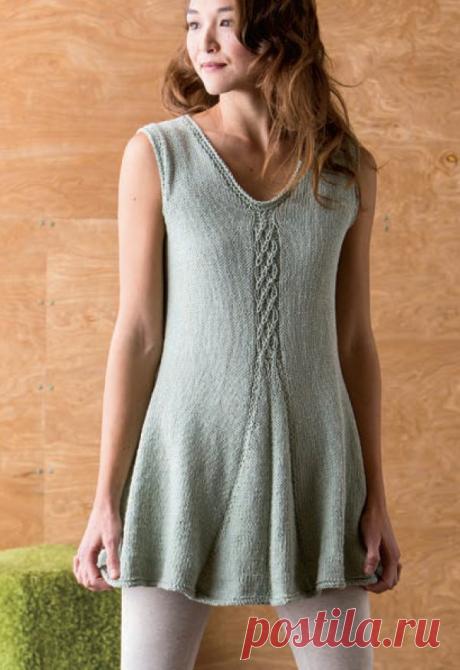 Вязание туники Cable &amp; Pleat, Knitwear, весна 2013