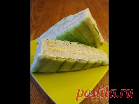 Идея для оформления бутерброда из простых продуктов