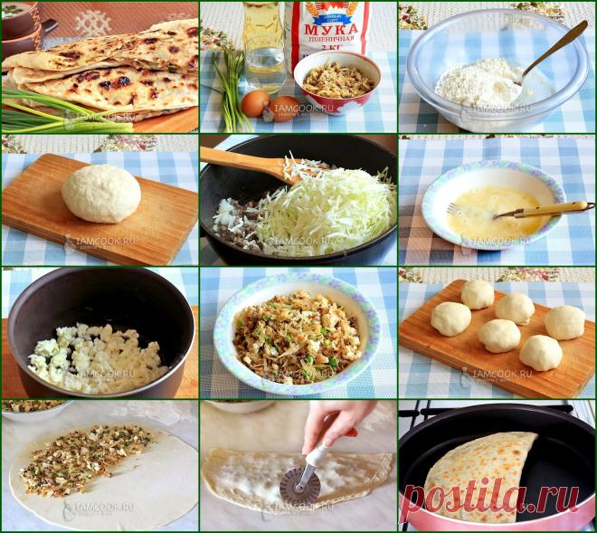 ЛЕПЕШКИ С НАЧИНКОЙ НА СКОВОРОДЕ

Рецепт вкуснейших лепешек с начинкой из мясного фарша, яйца и капусты на сковороде.

Тесто:
Вода - 200 мl
Соль - 0.5 ч.л.
Масло растительное - 3 ст.л.
Мука - 400 г

Начинка:
Фарш - 150 г
Капуста - 250 г
Лук репчатый - 1 шт.
Яйцо - 2 шт.
Лук зеленый - 1 пучок
Масло растительное - 3 ст.л.
Соль
Перец
Чеснок
Зелень
Сливочное масло - для смазки лепешек