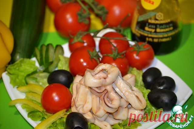 БЛЮДО ВЫХОДНОГО ДНЯ. Маринованные кольца кальмара