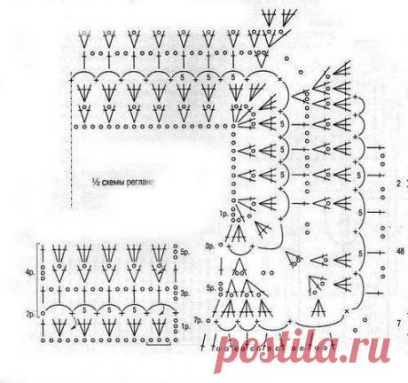 Вязание реглана спицами и крючком. Схемы и примеры расчетов ( Уроки и МК по ВЯЗАНИЮ) | Журнал Вдохновение Рукодельницы