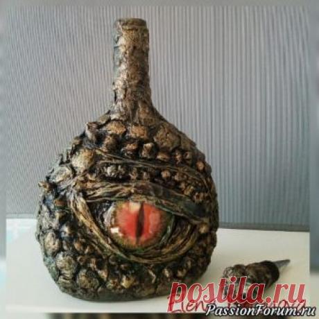 "ГЛАЗ ДРАКОНА" Декупаж бутылочки. - запись пользователя Бабка-Ёжка (ЕЛЕНА) в сообществе Декупаж в категории Декупаж. Работы пользователей