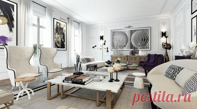 *Дизайн и декор* - 3D проект: Квартира в Сен-Жермен (Франция)