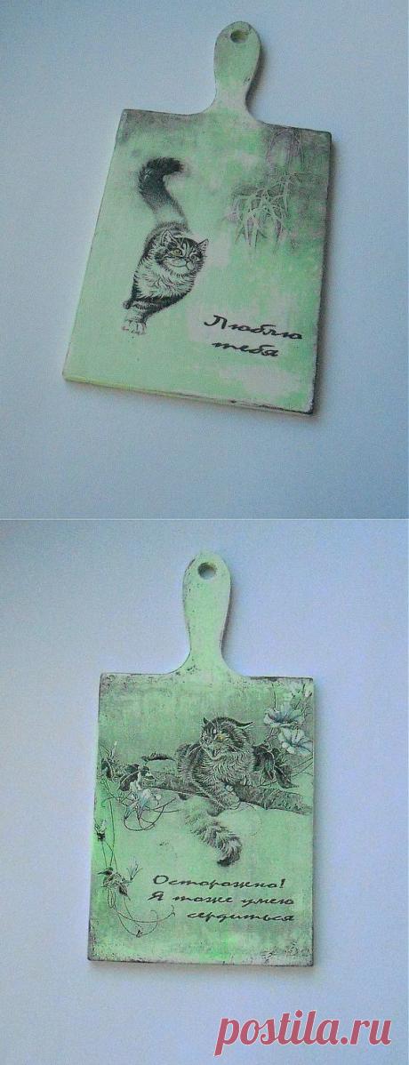 Подарок на День Валентина - китайско-японские кошки, дешево, быстро и со значением / Декупаж. Работы пользователей / PassionForum - мастер-классы по рукоделию