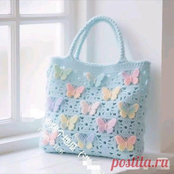 ​Нежная сумочка с бабочками