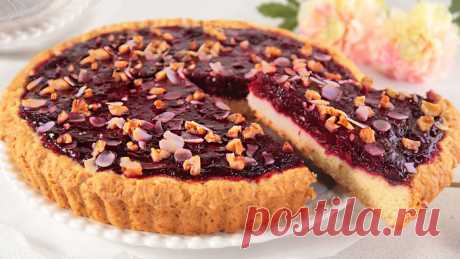 Роскошный вишневый пирог. Так просто и вкусно на Праздничный стол.
