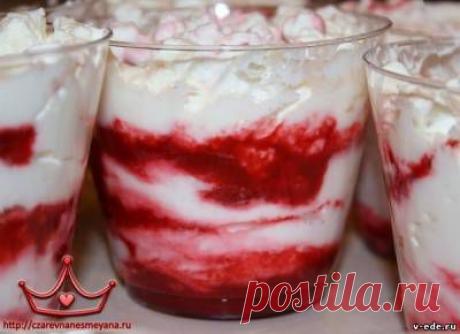 Десерт из творога и малины пошаговый рецепт приготовления с фото | Еда на каждый день рецепты