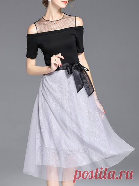 Paneled A-line See-through Look Prom Dresses Shop Prom Dresses - Paneled A-line See-through Look Prom Dresses online. Discover unique designers fashion at JustFashionNow.com.