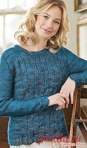 Пуловер «Chrysler». Спицы. Женский пуловер был создан под впечатлением от архитектуры в стиле ар-деко.  Размеры:  8-10 (12-14, 16-18, 20-22, 24-26)  Окружность груди – 81-86 (91-97, 102-107, 112-117, 122-127) см,