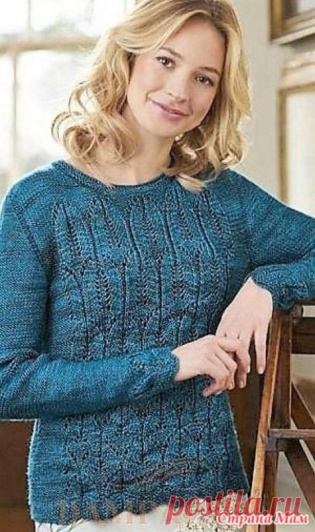 Пуловер «Chrysler». Спицы. Женский пуловер был создан под впечатлением от архитектуры в стиле ар-деко.  Размеры:  8-10 (12-14, 16-18, 20-22, 24-26)  Окружность груди – 81-86 (91-97, 102-107, 112-117, 122-127) см,