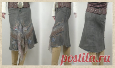 Переделка: фантазии на тему джинсовой юбки - 50 моделей для примера и рассматривания | МНЕ ИНТЕРЕСНО | Яндекс Дзен