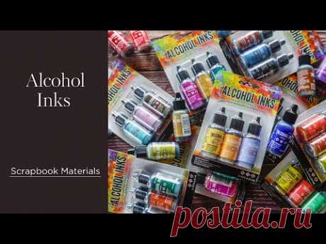Swatching Alcohol Inks &amp; Simple Ideas for Scrapbooking