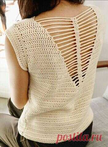 Для смелых - 3 модели топов с необычными спинками спицами и крючком | календарь уютного дома | Яндекс Дзен
