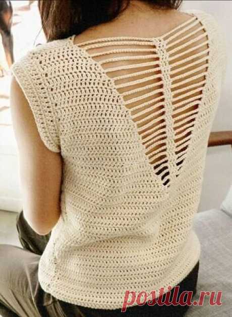 Для смелых - 3 модели топов с необычными спинками спицами и крючком | календарь уютного дома | Яндекс Дзен