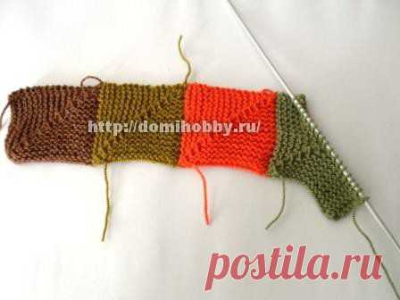 Техника вязания пэчворк спицами