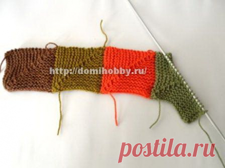 Техника вязания пэчворк спицами