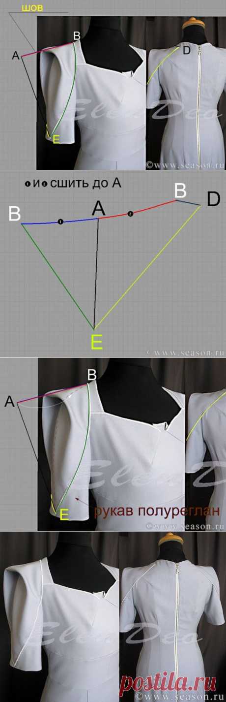 Моделирование рукава Roland Mouret (Diy) / Простые выкройки /