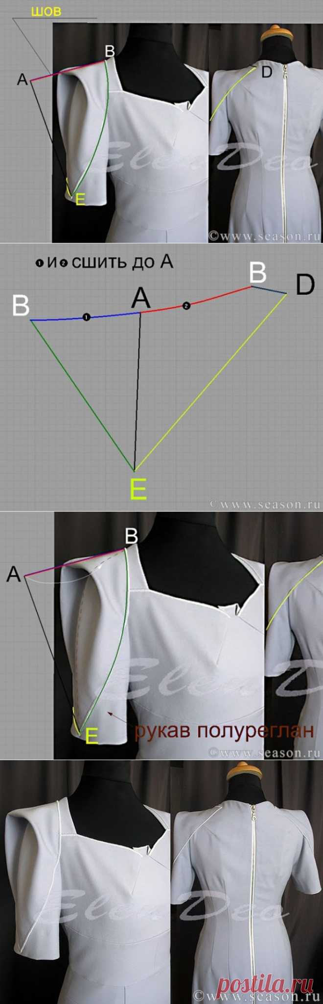 Моделирование рукава Roland Mouret (Diy) / Простые выкройки /
