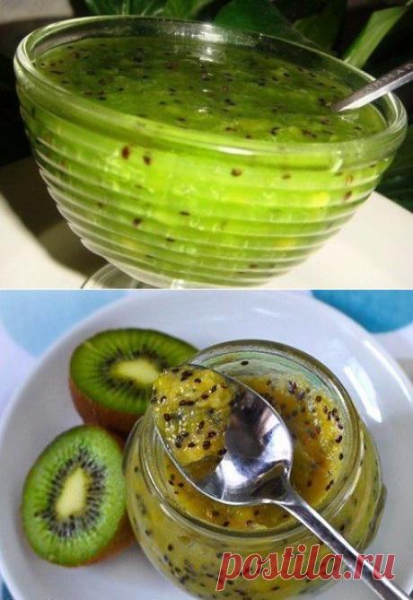 Варенье из киви очень вкусное и необычайно красивое!