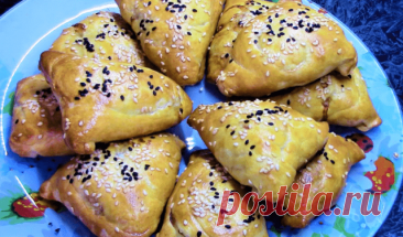 Ароматная домашняя самса! Хрустящее тесто и неповторимый вкус! — Домашняя кулинария